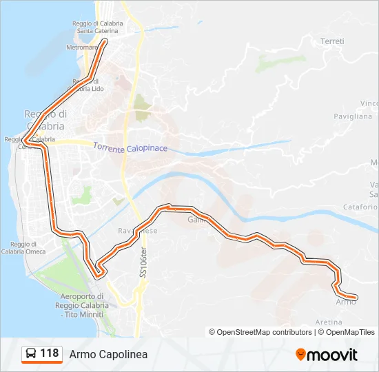 118 Bus Line Map
