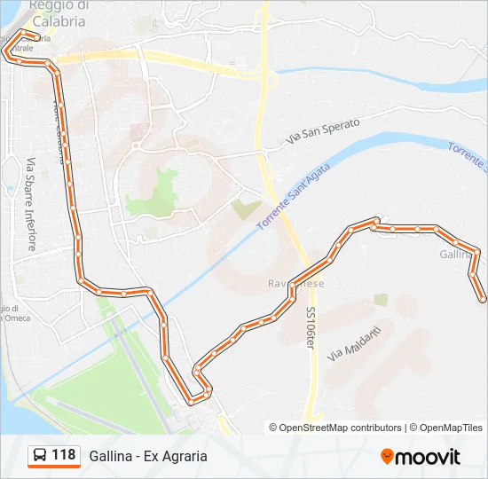 118 Bus Line Map