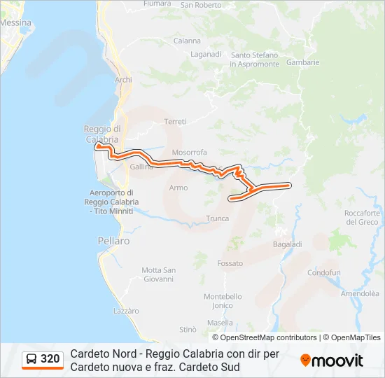 320 Bus Line Map