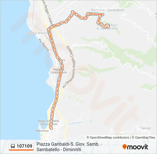 107109 Bus Line Map