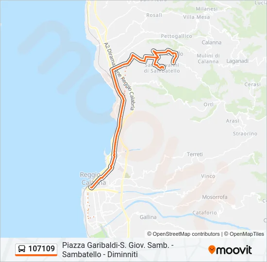 107109 Bus Line Map