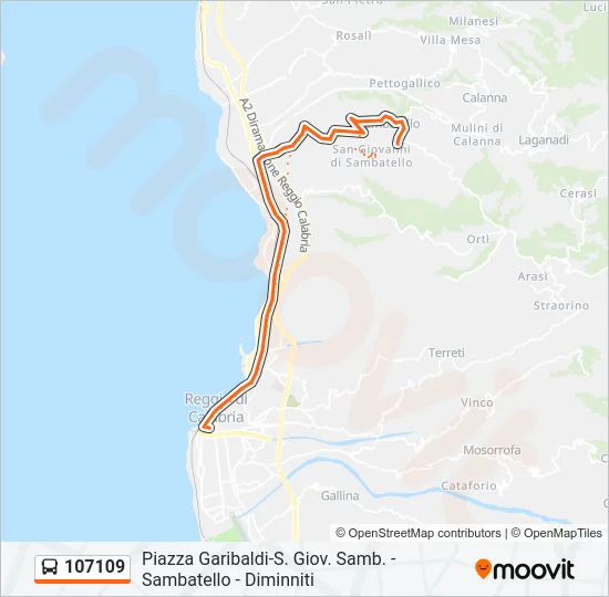 107109 Bus Line Map
