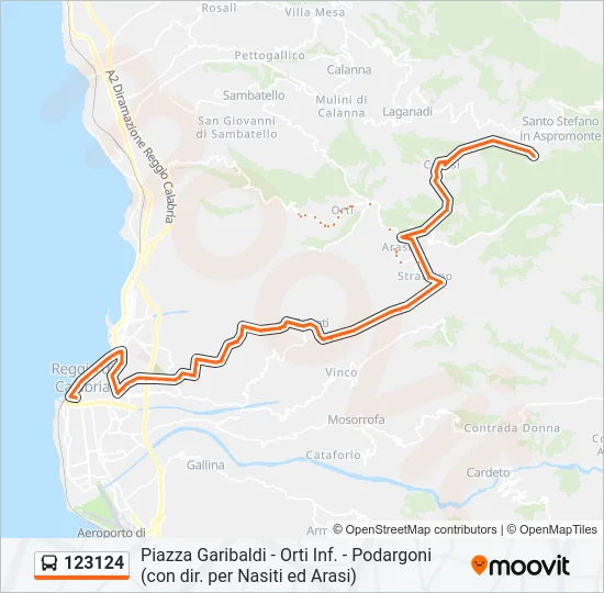 123124 Bus Line Map