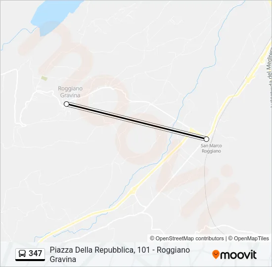 347 Bus Line Map