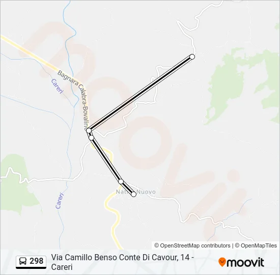298 Bus Line Map