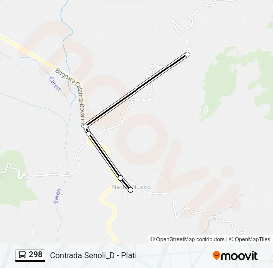 298 Bus Line Map