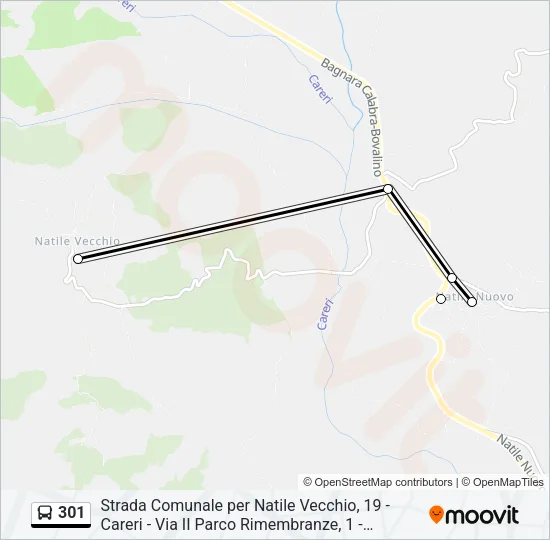 301 Bus Line Map