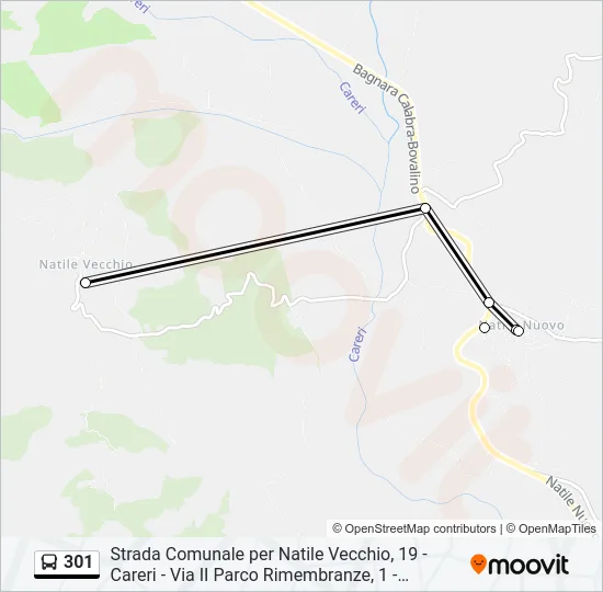 301 Bus Line Map