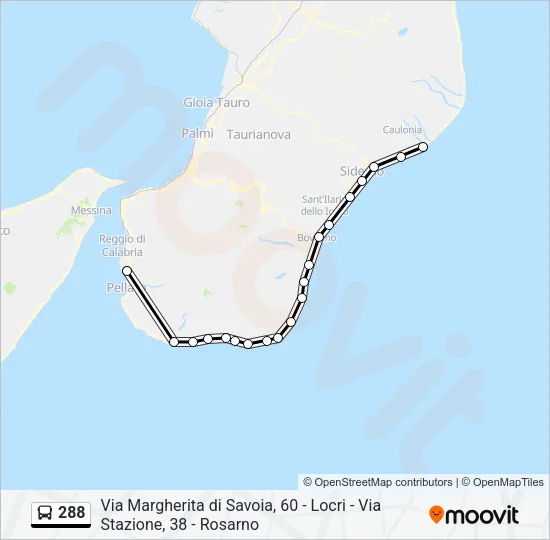 288 Bus Line Map