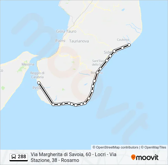 288 Bus Line Map