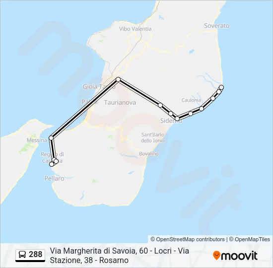 288 Bus Line Map