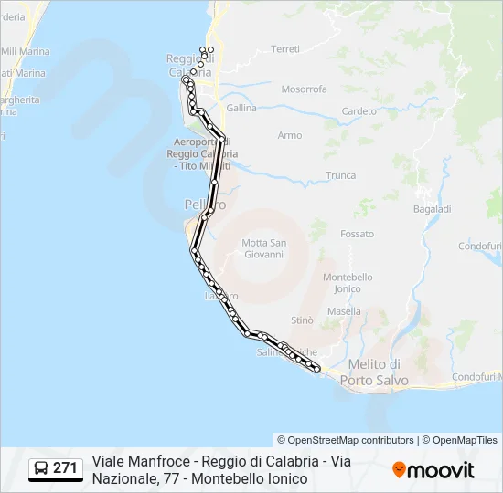 271 Bus Line Map