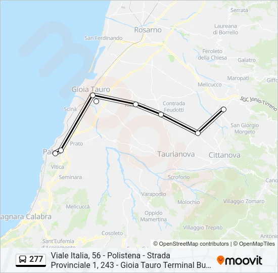 277 Bus Line Map