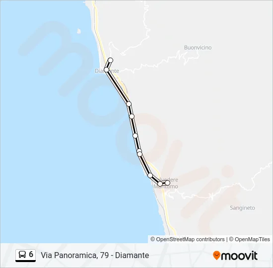 6 Bus Line Map