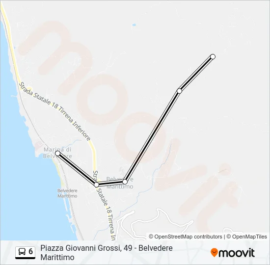 6 Bus Line Map