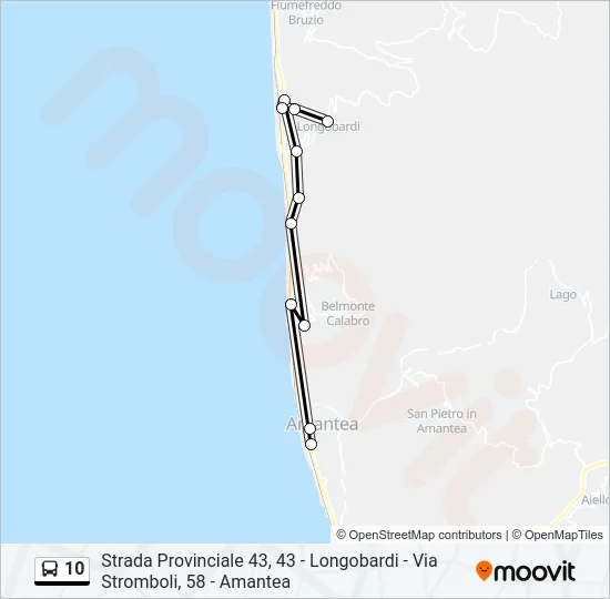 10 Bus Line Map