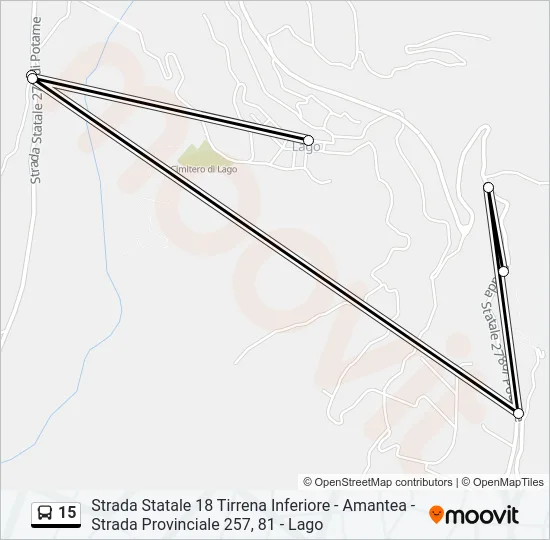 15 Bus Line Map