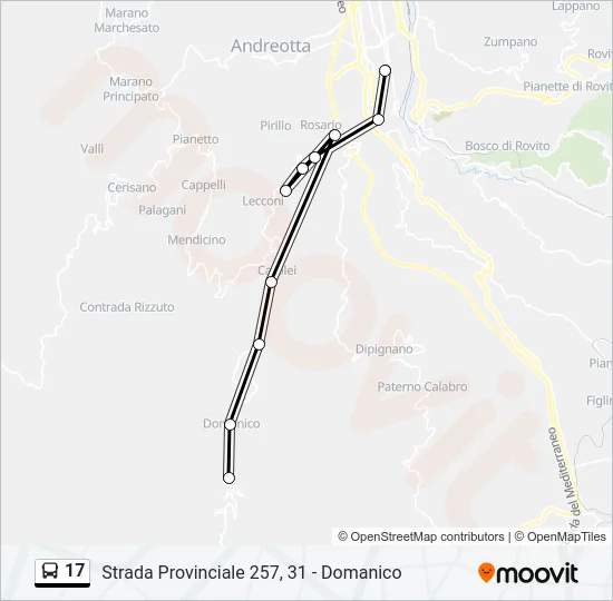 17 Bus Line Map