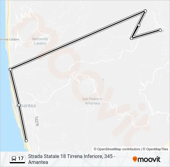17 Bus Line Map