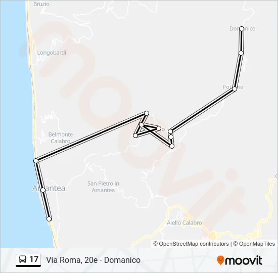 17 Bus Line Map