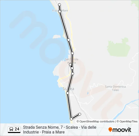 24 Bus Line Map