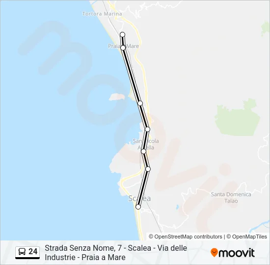 24 Bus Line Map