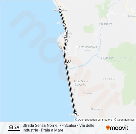 24 Bus Line Map