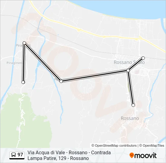 97 Bus Line Map