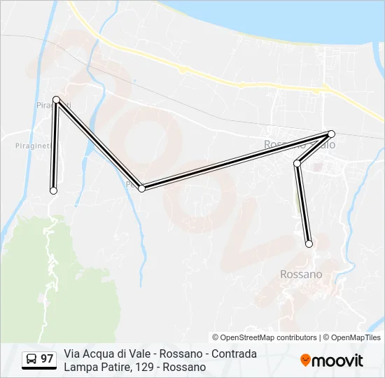 97 Bus Line Map