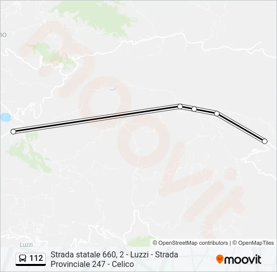 112 Bus Line Map