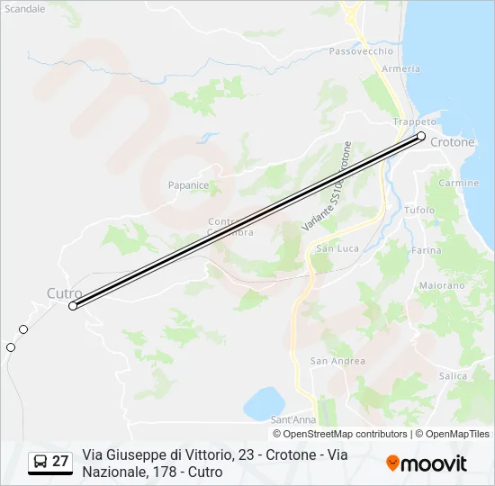 27 Bus Line Map