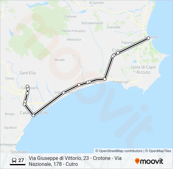 27 Bus Line Map