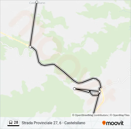 28 Bus Line Map