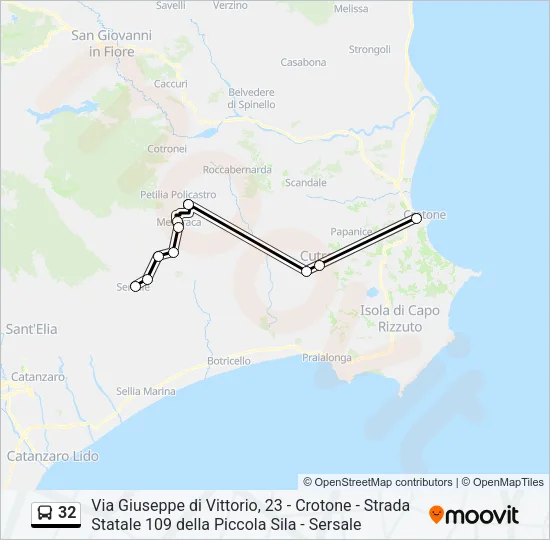 32 Bus Line Map
