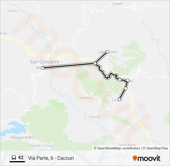 42 Bus Line Map