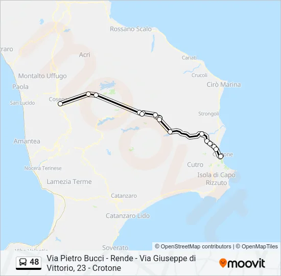 48 Bus Line Map