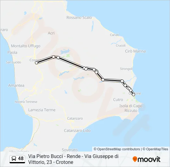 48 Bus Line Map