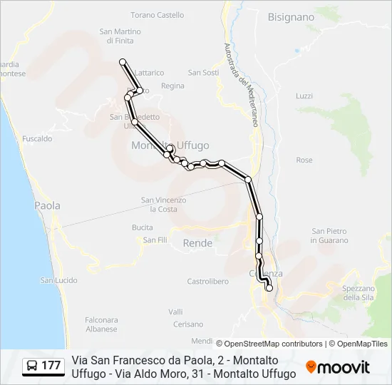 177 Bus Line Map