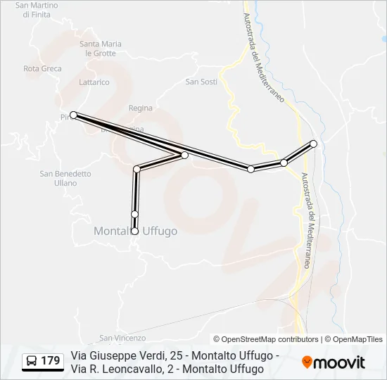 179 Bus Line Map