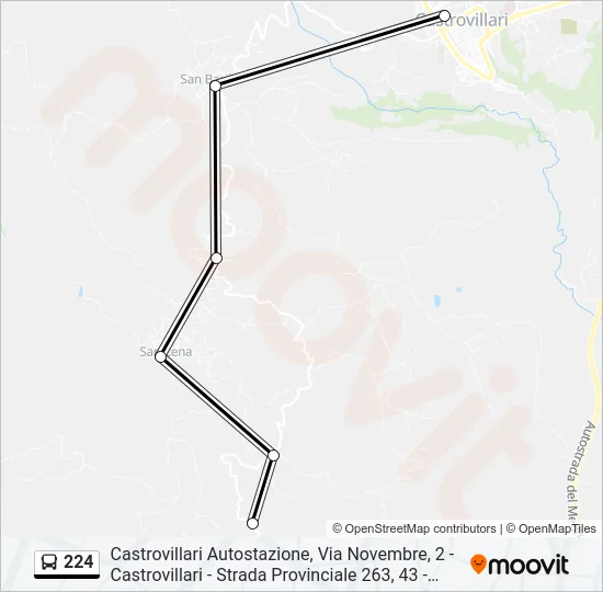 224 Bus Line Map
