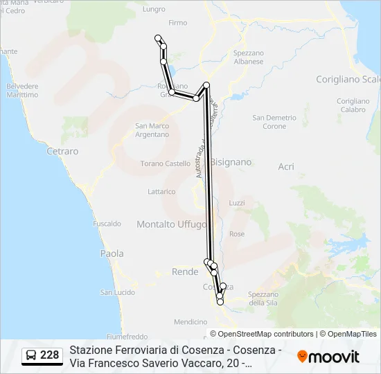 228 Bus Line Map