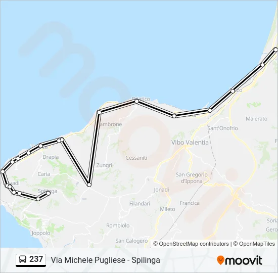 237 Bus Line Map