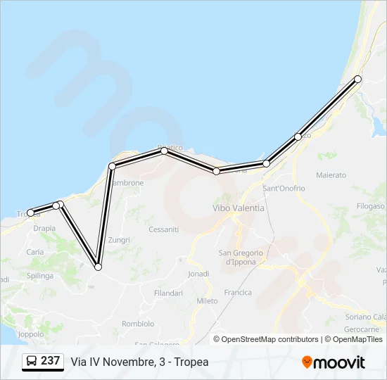 237 Bus Line Map