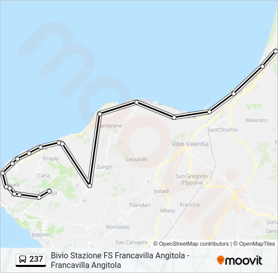 237 Bus Line Map