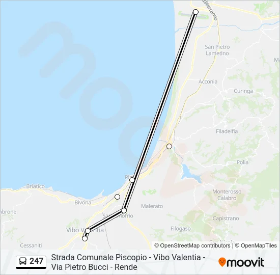 247 Bus Line Map