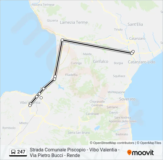 247 Bus Line Map