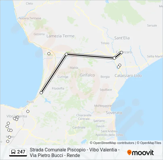 247 Bus Line Map