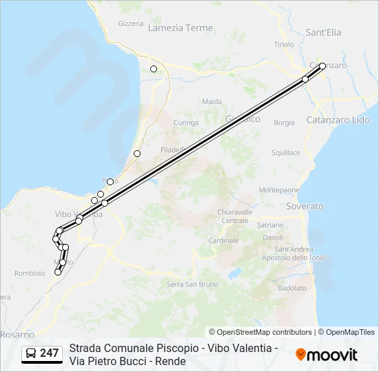 247 Bus Line Map