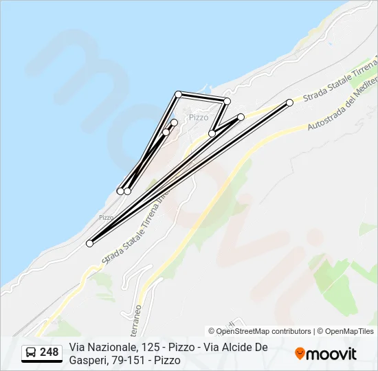 248 Bus Line Map