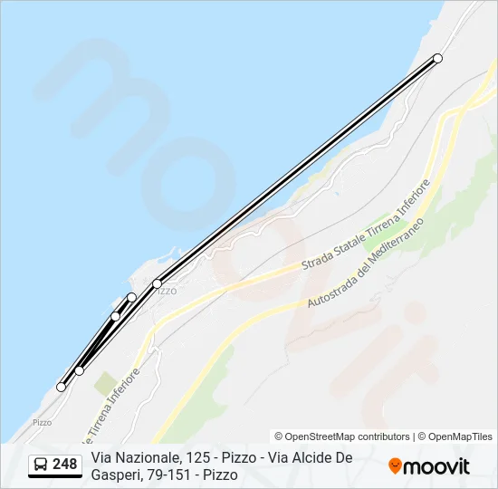248 Bus Line Map